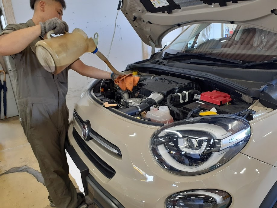 FIAT500X車検　四日市輸入車車検　四日市輸入車整備